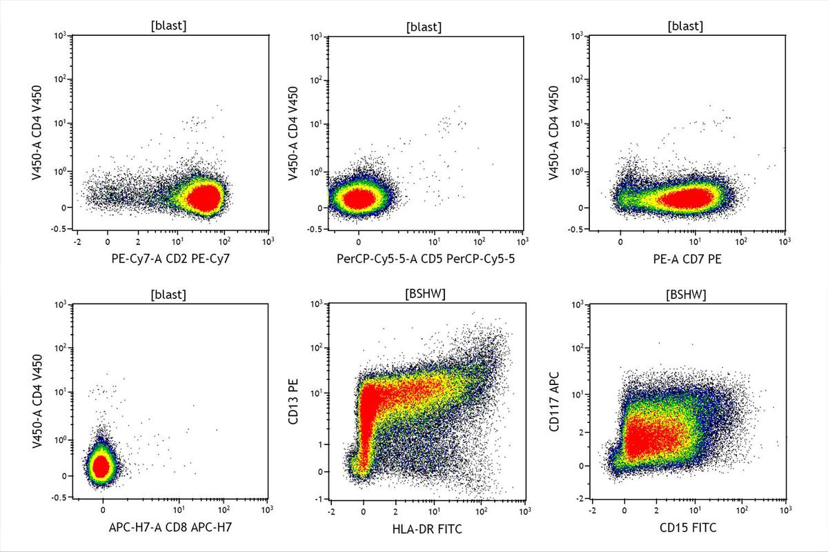 flow cytometry immunophenotype at diagnosis 2